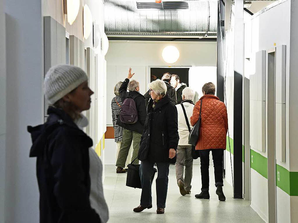 Rundgang durch die neugestaltete Stadthalle.