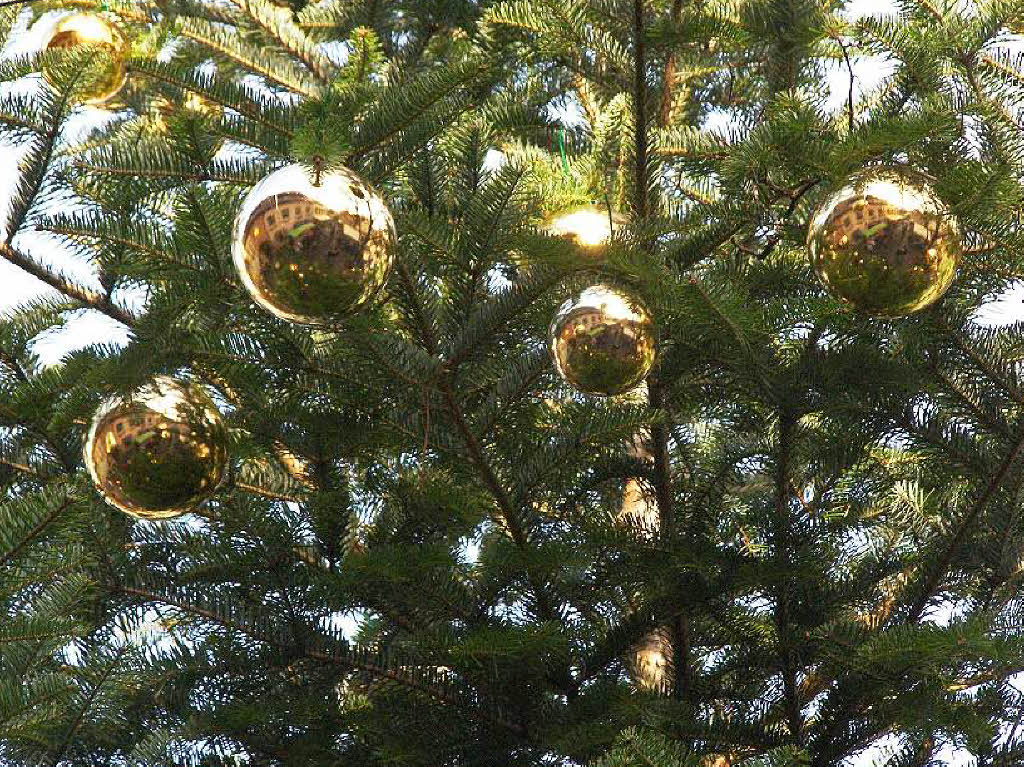 Strahlender Sonnenschein lockte zahlreiche Besucher auf den Altstaufener Weihnachtsmarkt.