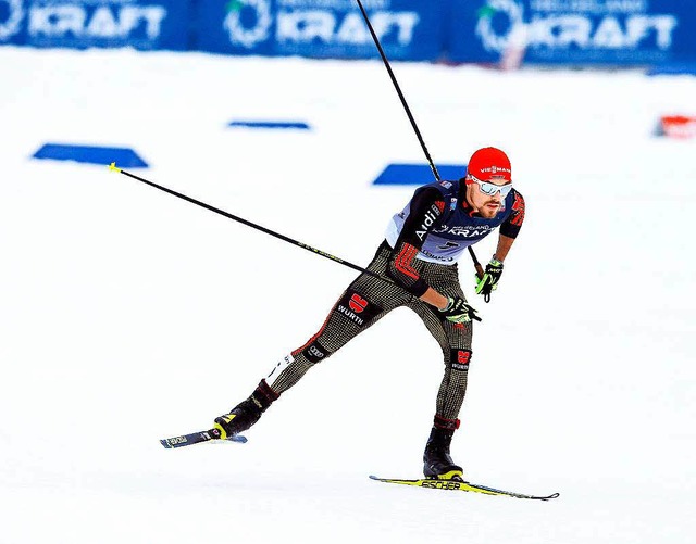 Fabian Riele auf dem Weg zum Sieg.  | Foto: dpa