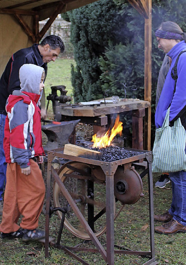 Das alte Schmiedehandwerk war eine der Attraktionen.   | Foto: I. Grziwa