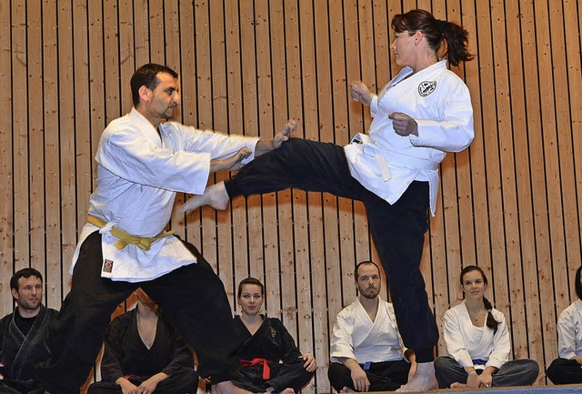 Bei der Jahresfeier war auch die Shaolin-Kempo-Abteilung im Einsatz.   | Foto: Heinz Vollmar