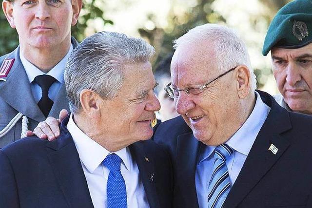 Gauck wrdigt die Beziehungen zwischen Israel und Deutschland