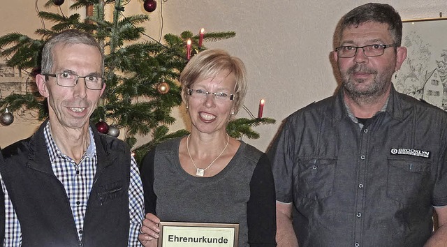 40-jhriges Dienstjubilum bei der Gem...ren ist Claudia Elisabeth Hinz dabei.   | Foto: Karlernst Lauffer