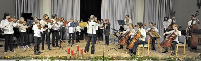 Die Streicher-Viel-Harmoniker machten ihrem Namen alle Ehre  | Foto: Markus Zimmermann