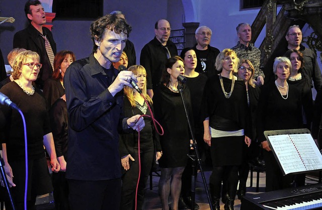 Der Chorus delicti bei seinem Auftritt in Meienheim   | Foto: Wolfgang Knstle