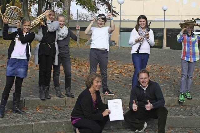 Schler der Werner-Kirchhofer-Realschule berzeugen mit Musik