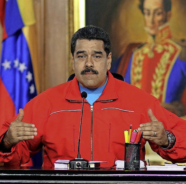 Gab die Niederlage zu: Prsident Nicols Maduro  | Foto: dpa