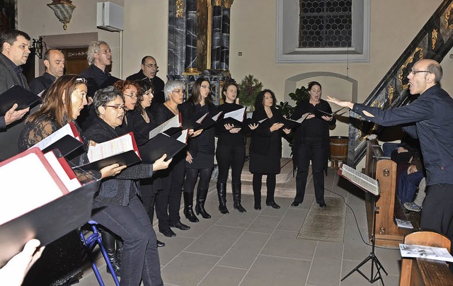 Sasbach. Das Vokalensemble Intakt das ...henkonzert Begeisterung hervorgerufen.  | Foto: Roland Vitt