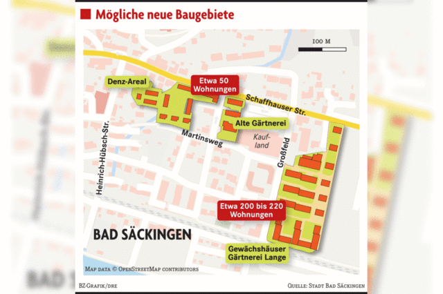 Stadt Bad Säckingen plant neue Bauprojekte