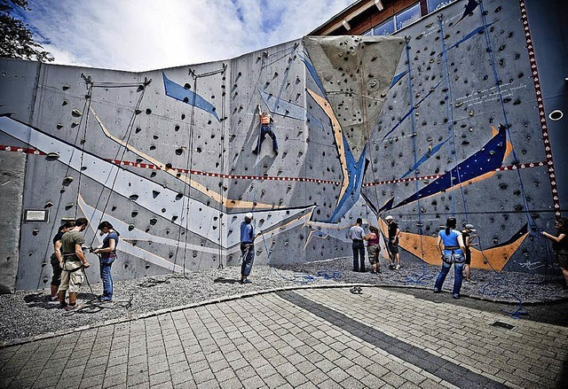 Klettern im Alten Wasserwerk gehrt zu..., die der SAK fr die Stadt erbringt.   | Foto: Barbara Ruda