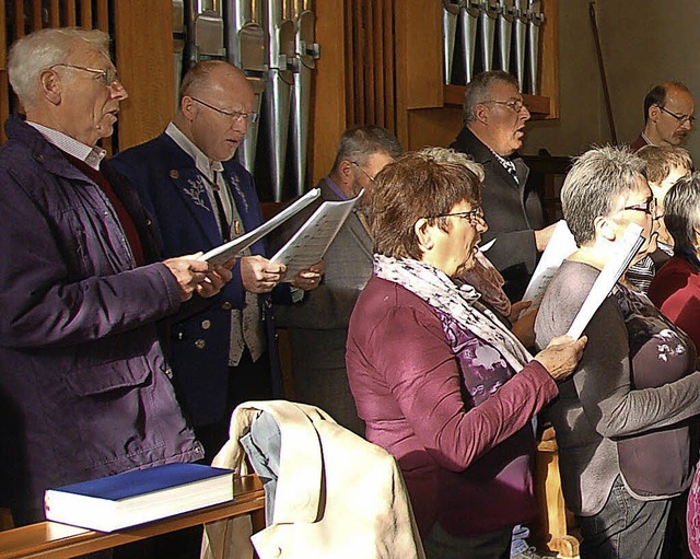 Der Gemischte Chor Grimmelshofen und d...chor Blumegg laden zum Kirchenkonzert.  | Foto: Jutta Binner-Schwarz