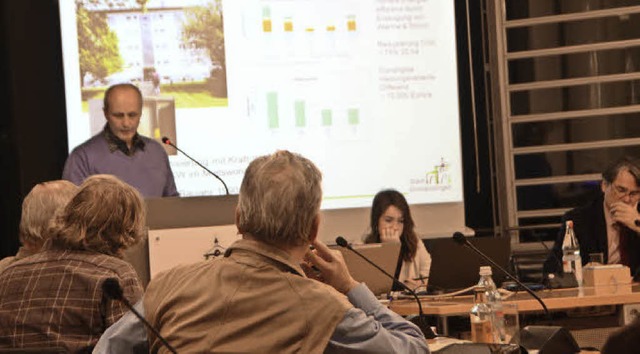 Armin Bobsien erluterte im Technische...chen Stadtteilkampagne Brkle-Bleiche.  | Foto: Gerhard Walser