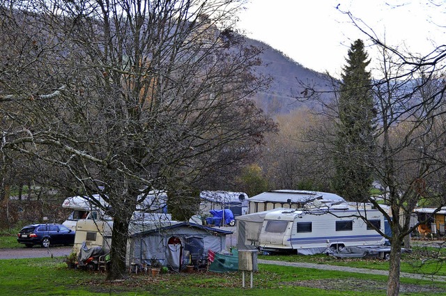Campingplatz im Grtt: Klaus Bahner betreibt ihn als Ganzjahresplatz weiter.   | Foto: Nikolaus Trenz