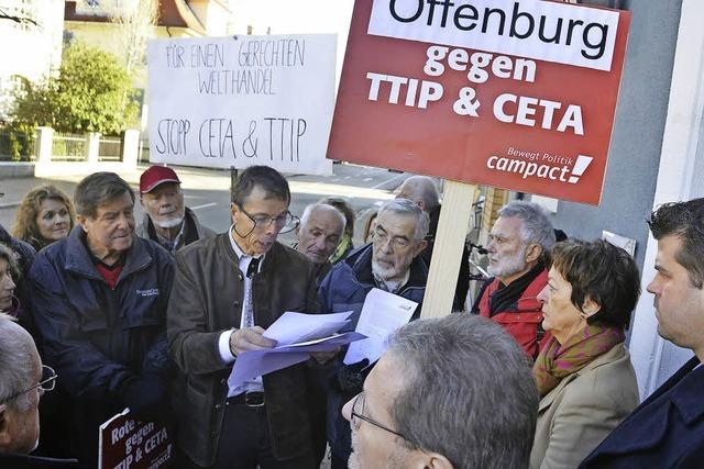 TTIP-Protest vor dem SPD-Parteitag