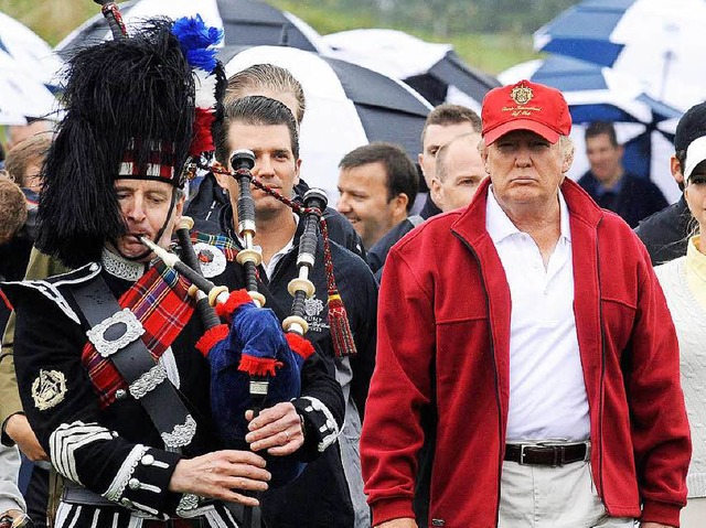 Vergangene Zeiten? Donald Trump bei einem Schottland-Besuch  | Foto: AFP