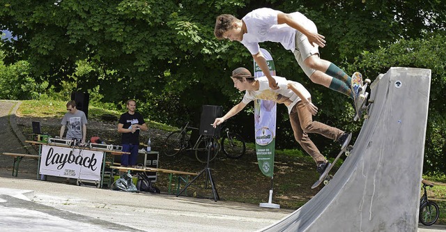 Wie soll der Skaterplatz aussehen? Das... stammt von einer Anlage in Freiburg.   | Foto: Rita Eggstein