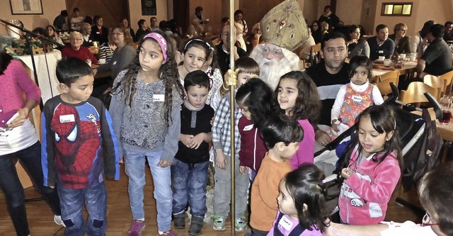 Obwohl fr die meisten keine vertraute...ten von Flchtlingskindern in Elzach.   | Foto: Roland Gutjahr