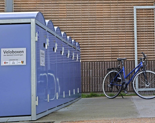 Fahrrder mssen nicht drauen stehen ...hen jetzt sechs neue Veloboxen parat.   | Foto: IG Velo