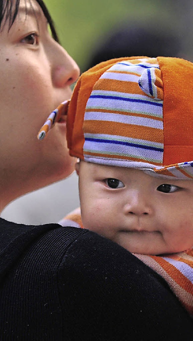 Ein Kind, mehr war lange nicht erlaubt in China.   | Foto: AFP