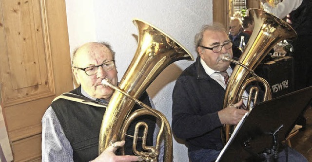 Sie machten die &#8222;Musike&#8220; z...s) und Leo Becherer aus dem Prechtal.   | Foto: Roland Gutjahr