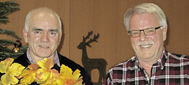 Seit 40 Jahren arbeiten sie im ffentl...t: Walter Strohmeier und Bruno Maier.   | Foto: Spiegelhalter