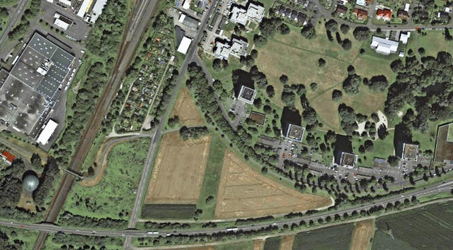 Der  geplante  Moschee-Standort liegt ...kel zwischen Rmer- und Vogesenstrae.  | Foto: Geobasisdaten (C) LGL BW (www.lgl-bw.de)
