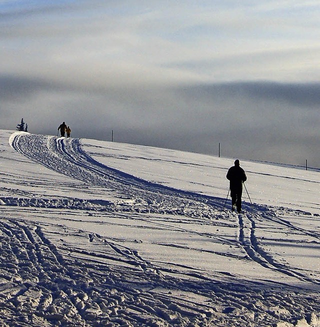Dass der Kandel fr Wintersportler att...ndel mit erheblichem Krafteinsatz bei.  | Foto: Schiffner