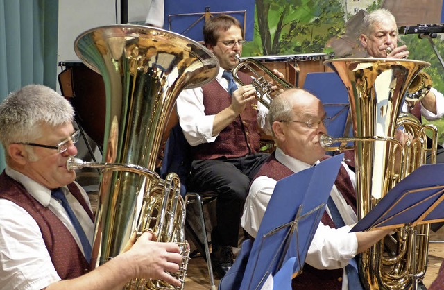 Ein vielfltiges Programm prsentierte der Musikverein Nollingen.   | Foto: Ingrid Arndt