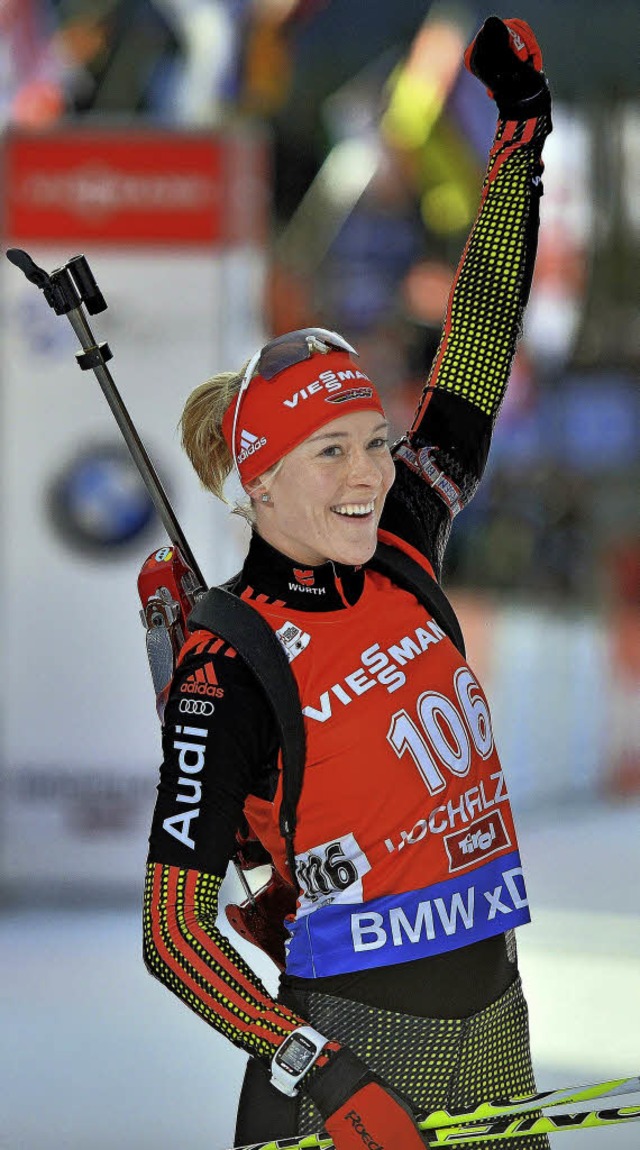 Die Entdeckung des Weltcup-Winters: Maren Hammerschmidt   | Foto: DPA