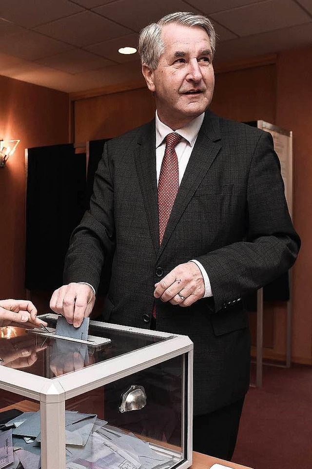 Der Konservative Philippe Richert gewann in Ostfrankreich.  | Foto: AFP