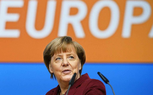 Kanzlerin Merkel  erwartet beim Parteitag keine Abrechnung der Delegierten.    | Foto: DPA