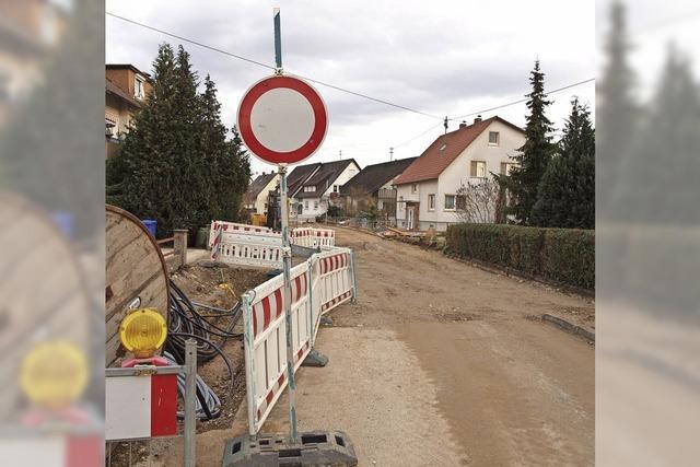 Lwenstrae und Rosenweg bis Mitte Februar fertig