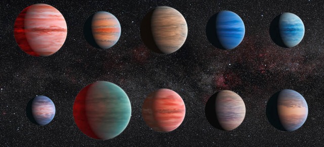 Zehn Planeten auerhalb unseres Sonnensystems haben die Forscher untersucht.   | Foto: dpa