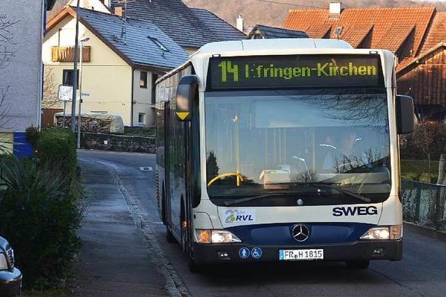 Gemeindebuslinie 14: Jungfernfahrt ganz ohne Fahrgste