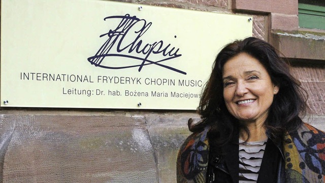 Die Pianistin und Chopin-Expertin  Bozena Maria Maciejowska vor ihrer Akademie  | Foto: privat