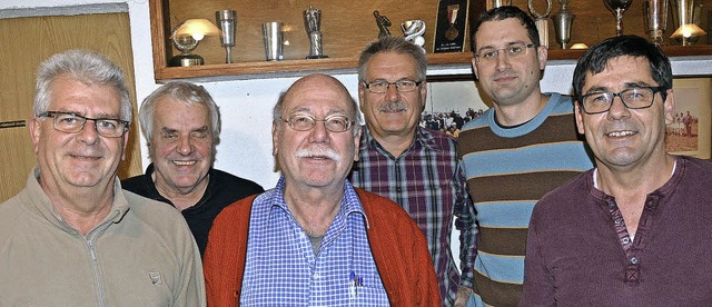 Der neue Vorstand des Frdervereins SV...ter, Markus Forster und Bernd Brombach  | Foto: Heinz Vollmar