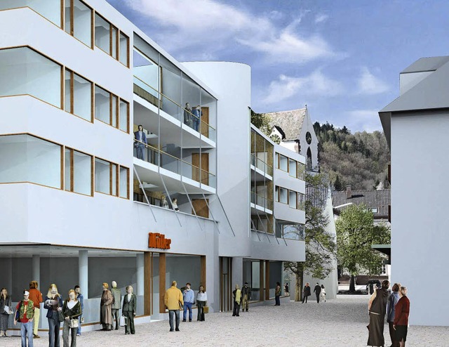 Ausblick fr Uehlin-Areal/Scheffelstra...au beziehungsweise der Umbau  beginnt.  | Foto: Bangert Architekten/Hnig/Donner
