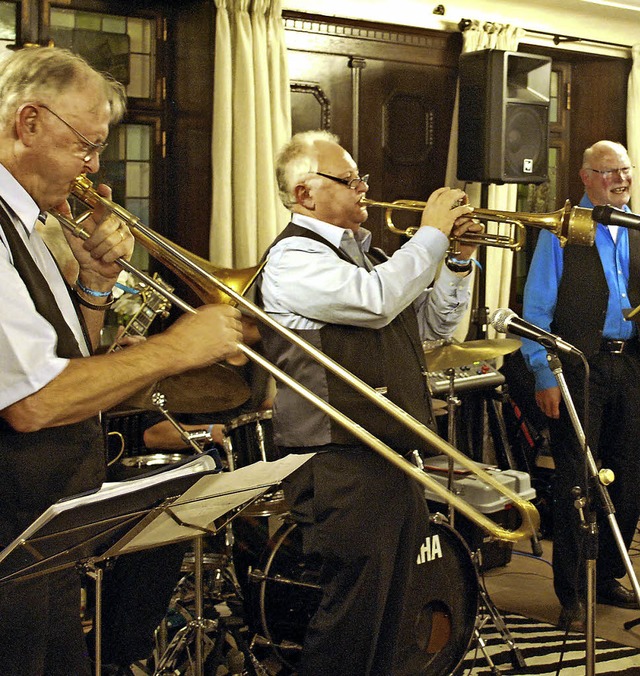 Die Pepperhouse Stompers spielten im B...r ein Benefizkonzert fr Flchtlinge.   | Foto: Thomas Loisl Mink