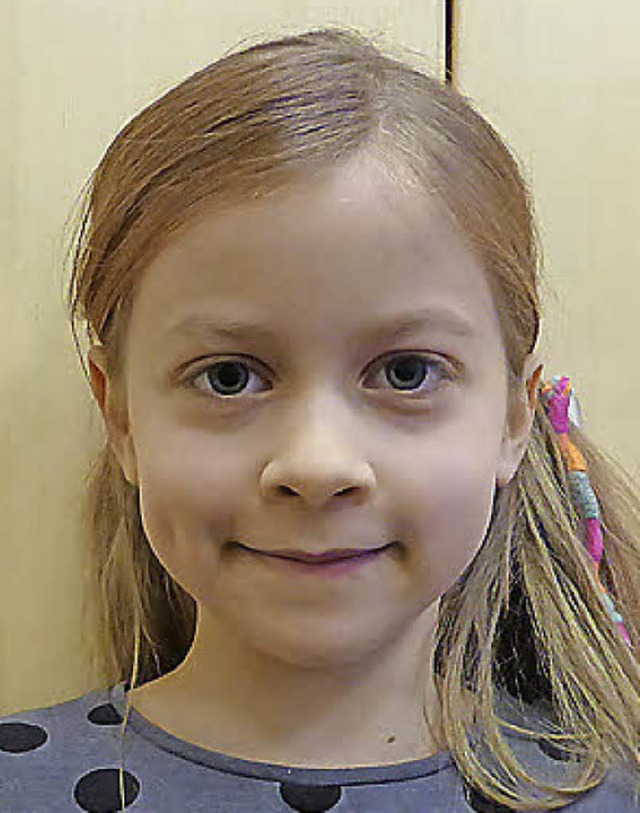 <BZ-AbcRot>Platz 2</BZ-AbcRot>Rosalie Lapp 7 Jahre  | Foto: privat