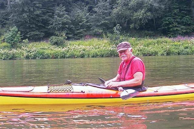 Karl Grwe legt mehr als 40.000 Kilometer auf dem Kajak zurck