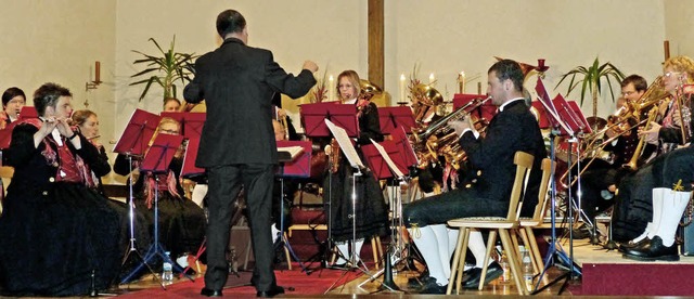 Trachtenkapelle Hofsgrund beim Konzert  | Foto: Barbara Odrich-Rees