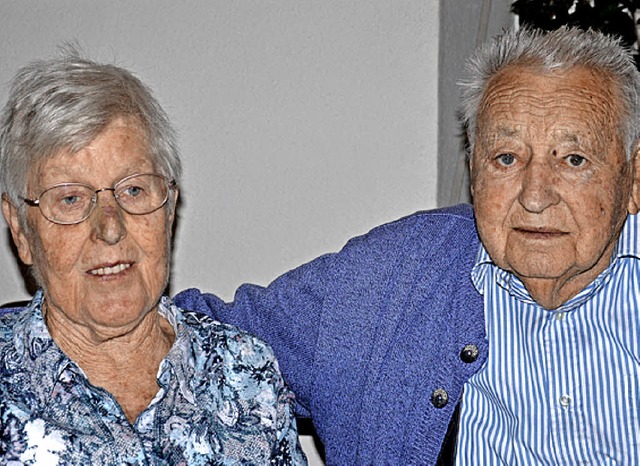 Diamantene Hochzeit feiern Ruth und Rudolf Otto.   | Foto: Georg Diehl