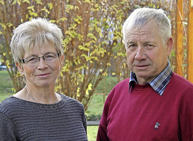 Bernhard Mutz und seine Schwester Anne...-Warengenossenschaft Ringsheim ttig.   | Foto: A. Mutz