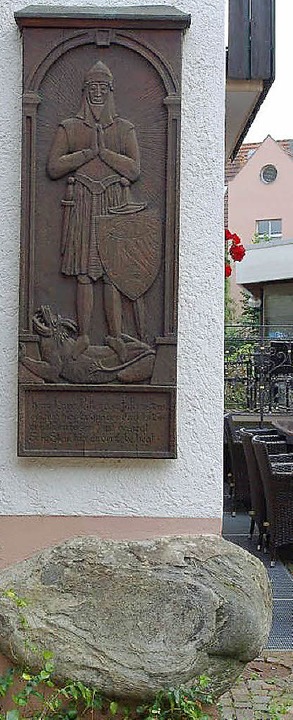 Kunos Bildnis  von Gerd von Rucktesche...eufel nach ihm geschmissen haben soll.  | Foto: Dargleff Jahnke/Archiv