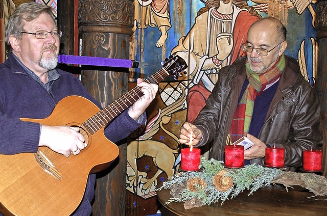 Martin Lampeitl (links) und Andreas Wilhelm im Dienst   | Foto: strter