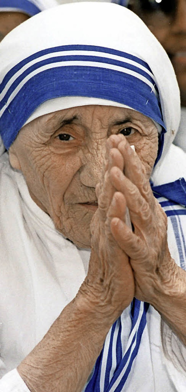 Mutter Teresa im Jahr 1997   | Foto: AFP