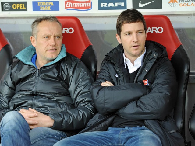 Jochen Saier (rechts) leitete von 2003...st nun Vorstand Sport des SC Freiburg.  | Foto: Achim Keller