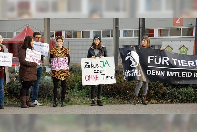 70 Demonstranten fr Tierverbot in Zirkussen