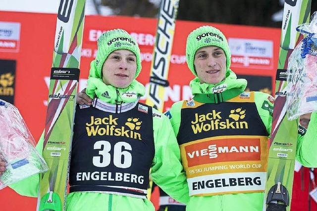 Doppelsieg der Brüder Prevc beim Weltcup in Engelberg