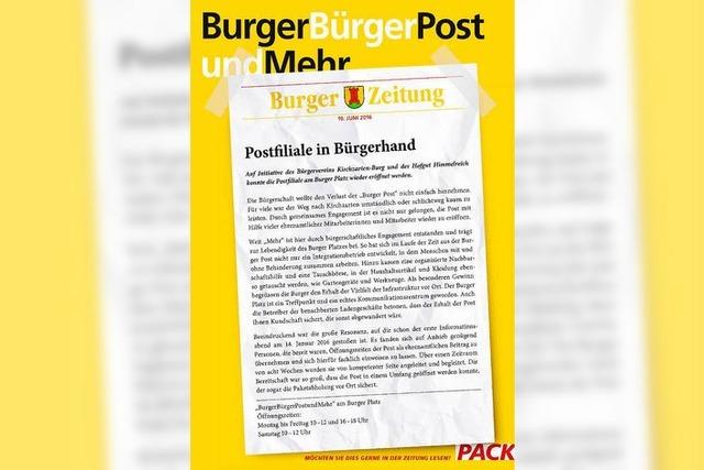 Post in Kirchzarten-Burg soll in Brgerhand